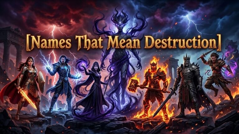 Names That Mean Destruction