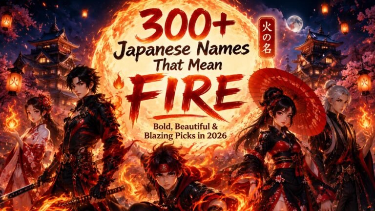 Japanese Names That Mean Fire