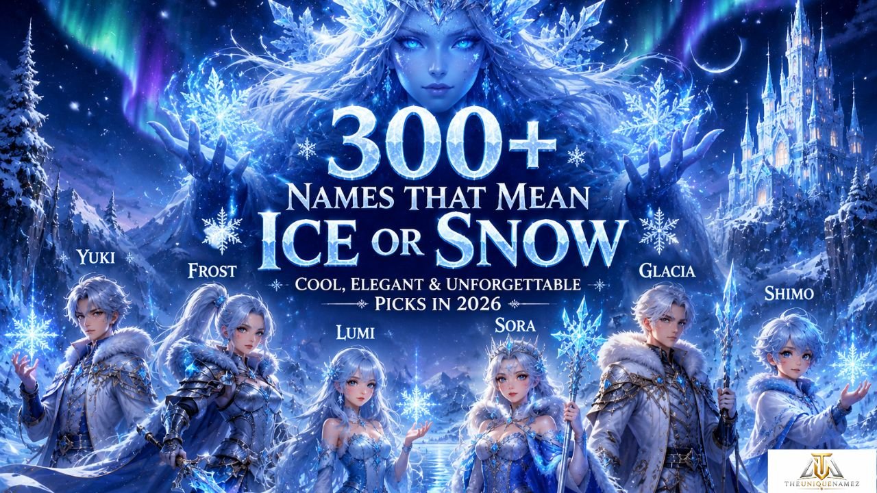 Names That Mean Ice or Snow