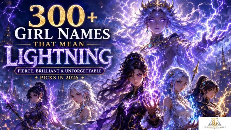 Girl Names That Mean Lightning