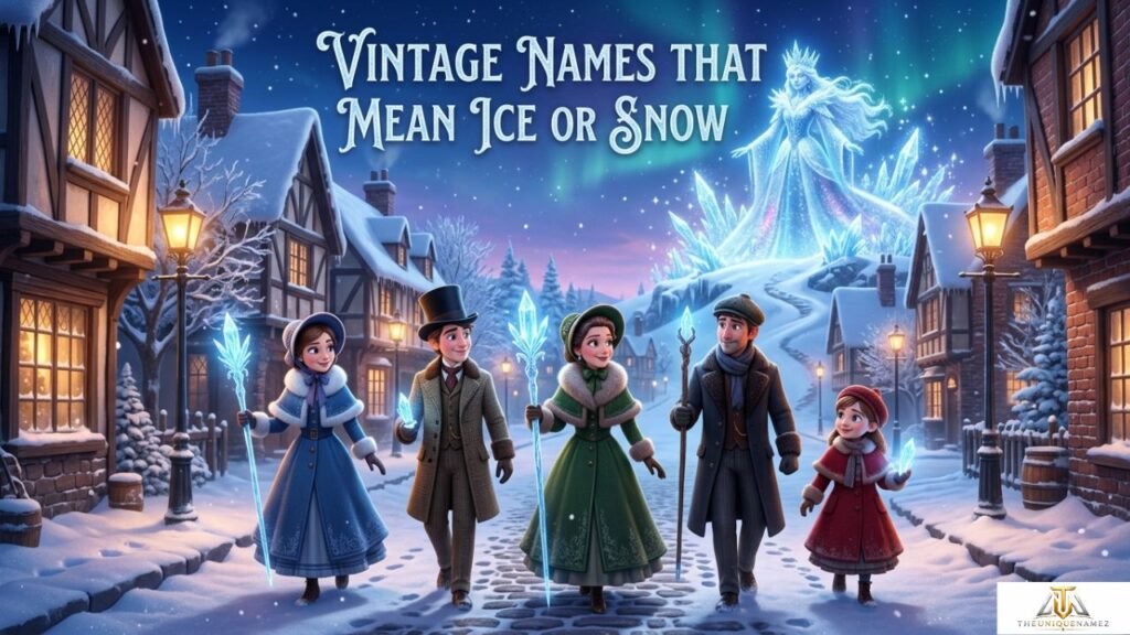Vintage Names That Mean Ice or Snow