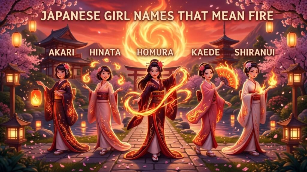 Japanese Girl Names That Mean Fire