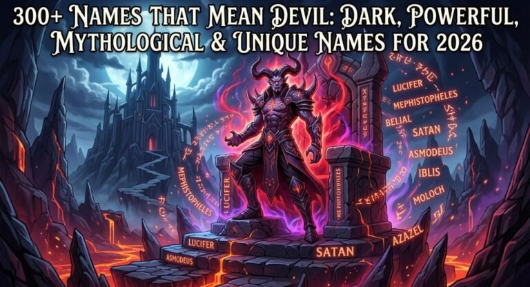 300+ Names That Mean Devil: Dark, Powerful, Mythological & Unique Names for 2026