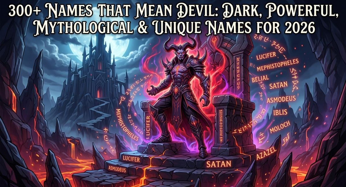 300+ Names That Mean Devil: Dark, Powerful, Mythological & Unique Names for 2026