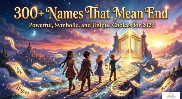 300+ Names That Mean End: Powerful, Symbolic, and Unique Choices for 2026