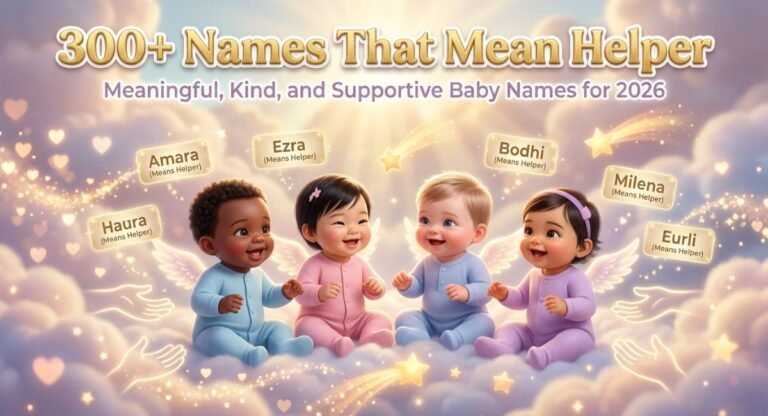 300+ Names That Mean Helper: Meaningful, Kind, and Supportive Baby Names for 2026