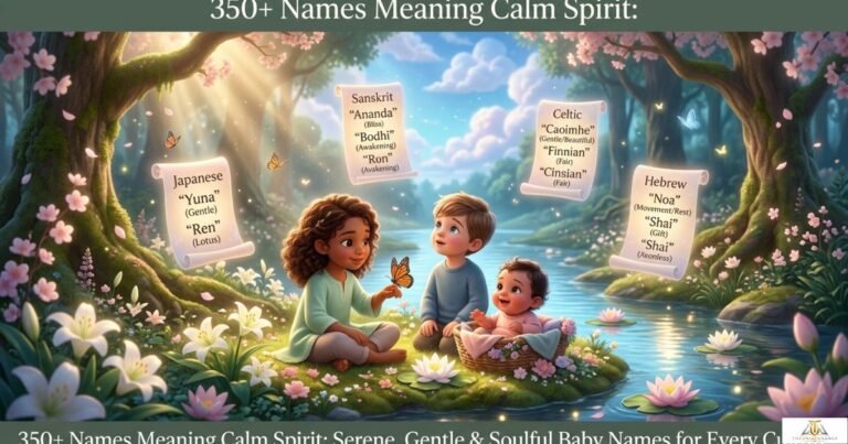 350+ Names Meaning Calm Spirit: Serene, Gentle & Soulful Baby Names for Every Culture (2026)