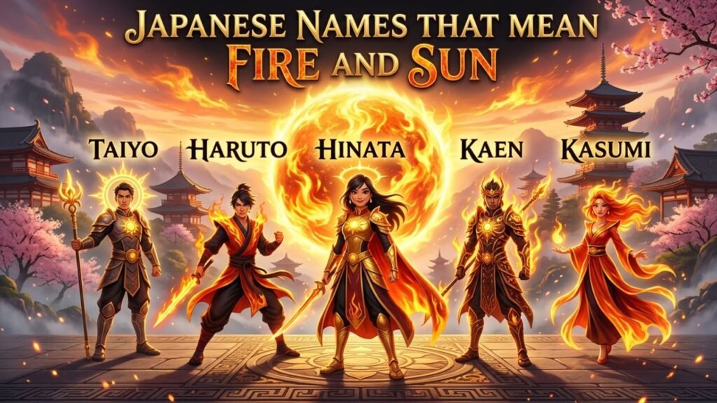 Japanese Names That Mean Fire and Sun