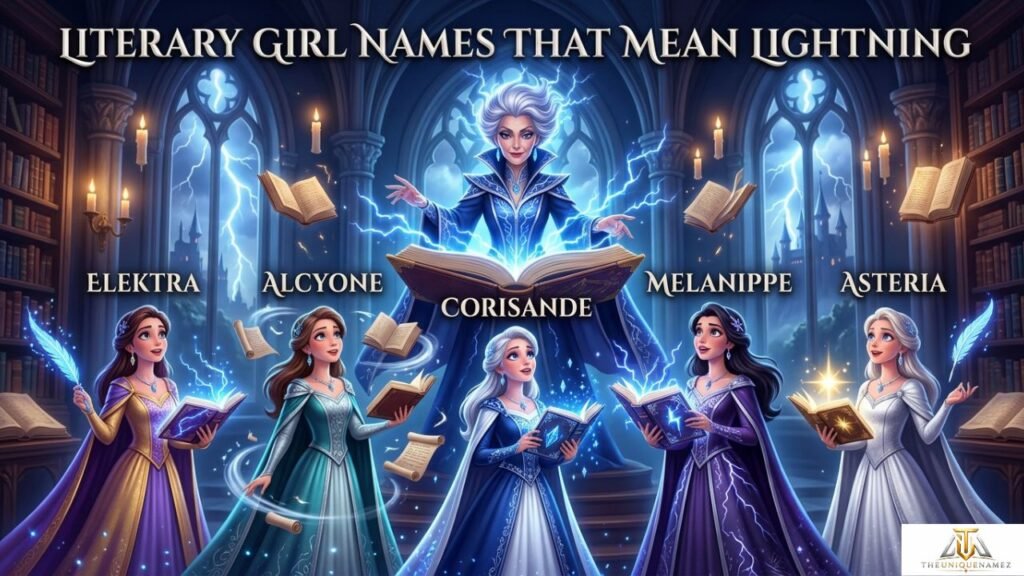 Literary Girl Names That Mean Lightning