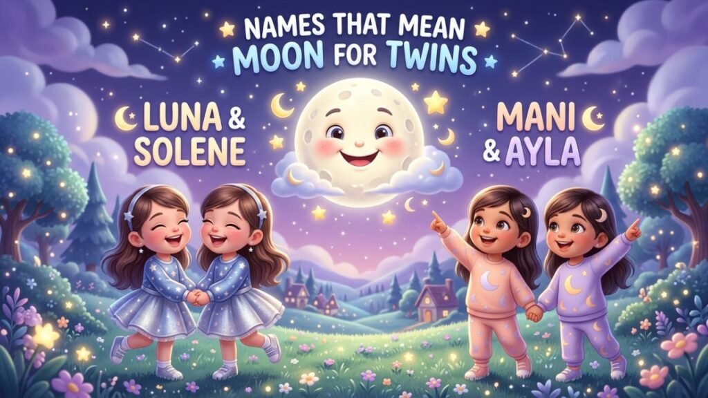 Names That Mean Moon for Twins