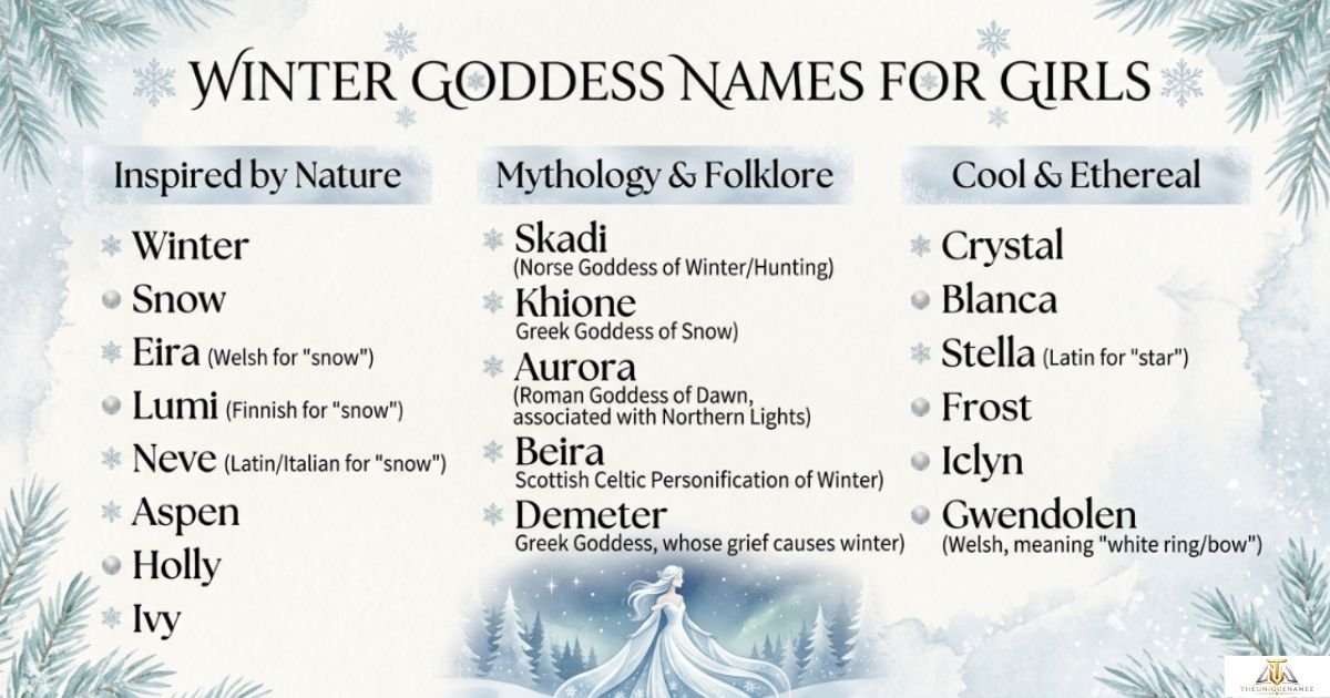390+ Girl Names That Mean Ice and Winter Beauty: Magical, Rare & Frost ...