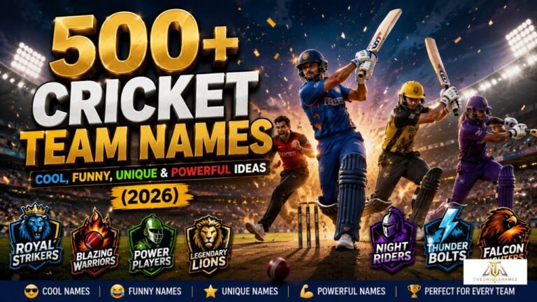 Cricket Team Names