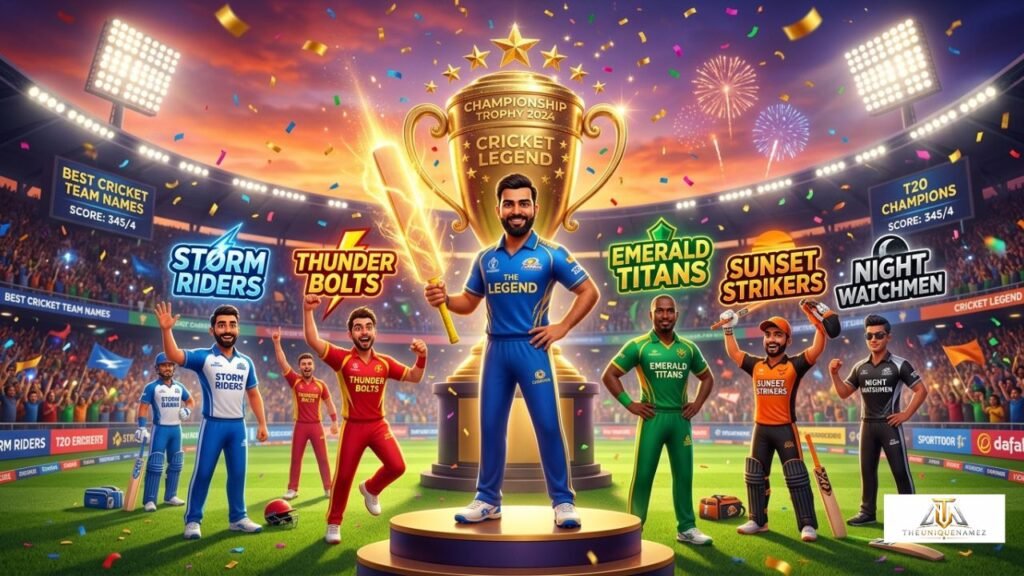 Best Cricket Team Names