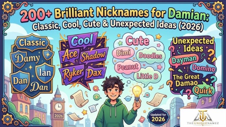 200+ Brilliant Nicknames for Damian: Classic, Cool, Cute & Unexpected Ideas (2026)