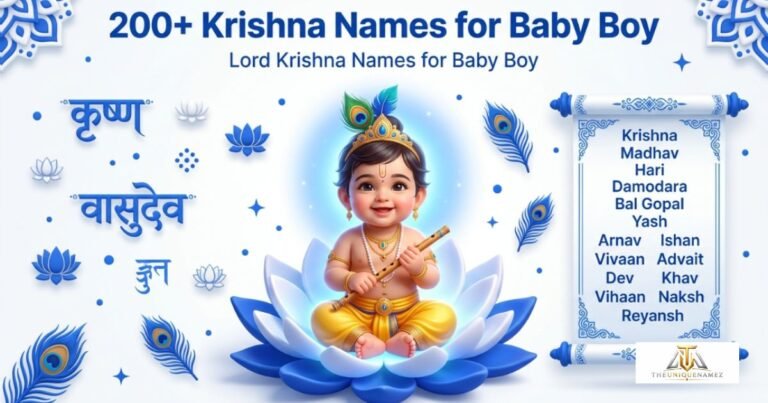 Lord Krishna Names for Baby Boy:200+ with meaning and Significance (2026)