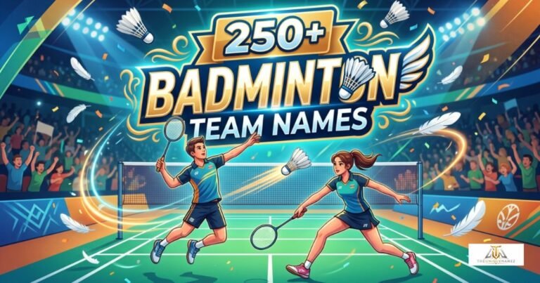 250+ Badminton Team Names