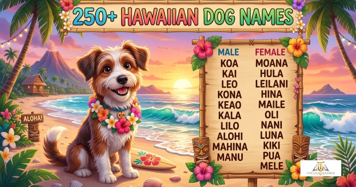 250+ Hawaiian Dog Names