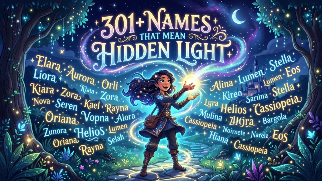 301+ Names That Mean Hidden Light