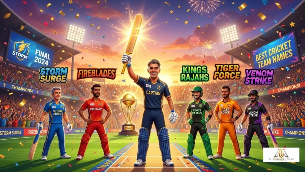 Excellent Cricket Team Names