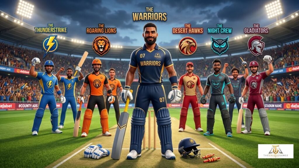 Cricket Team Names for Men