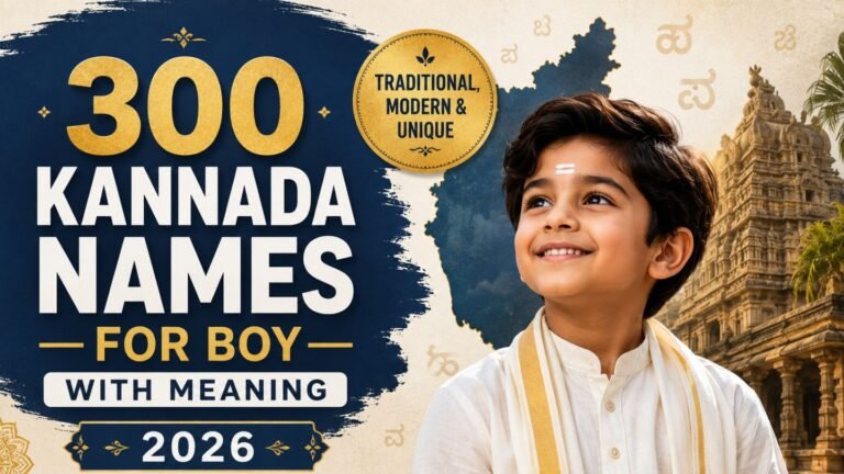 Kannada names for boy