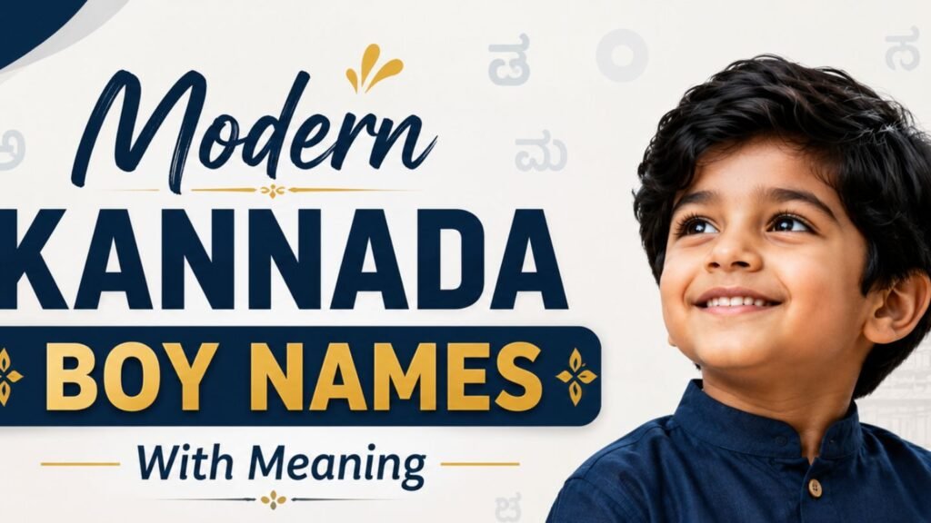 Modern Kannada Boy Names With Meaning