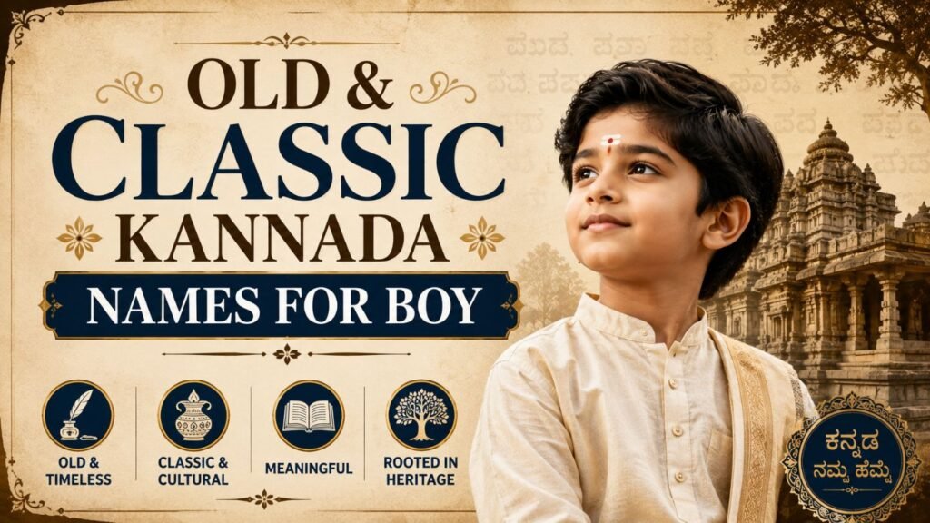 Old & Classic Kannada Names for Boy