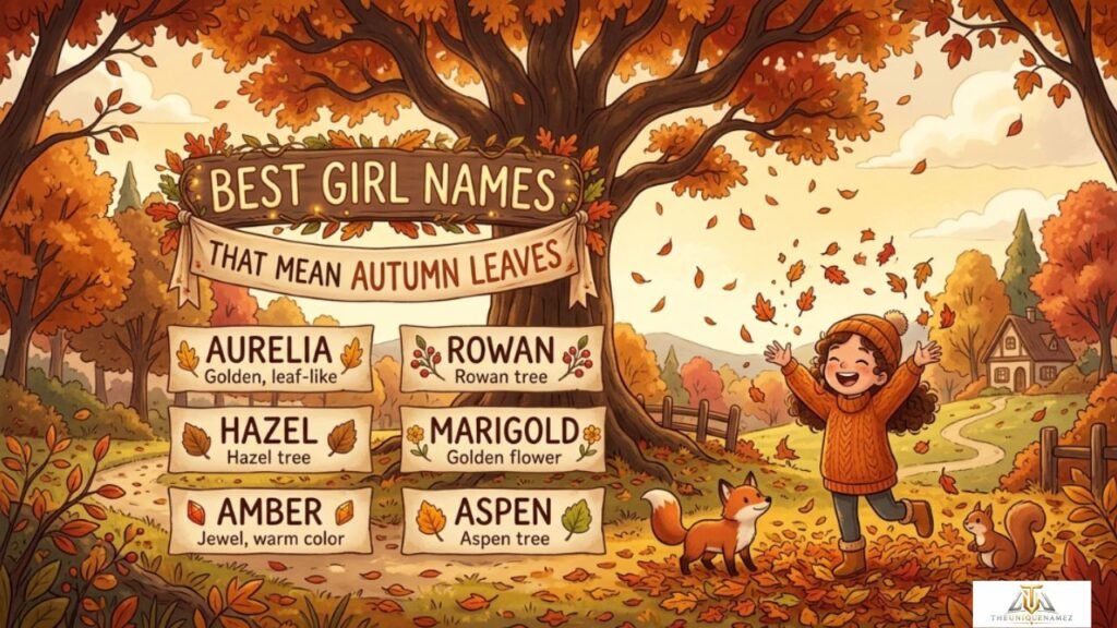 Best Girl Names That Mean Autumn Leaves