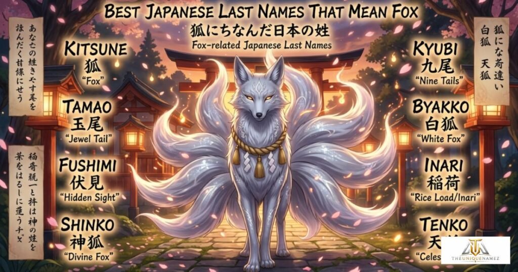Best Japanese Last Names That Mean Fox