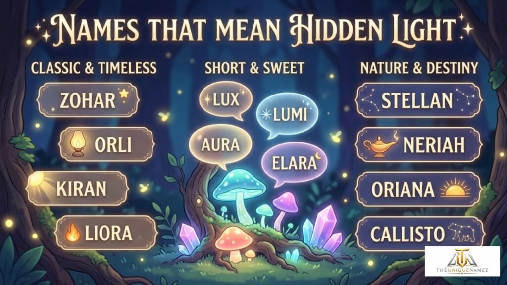 Best Names That Mean Hidden Light