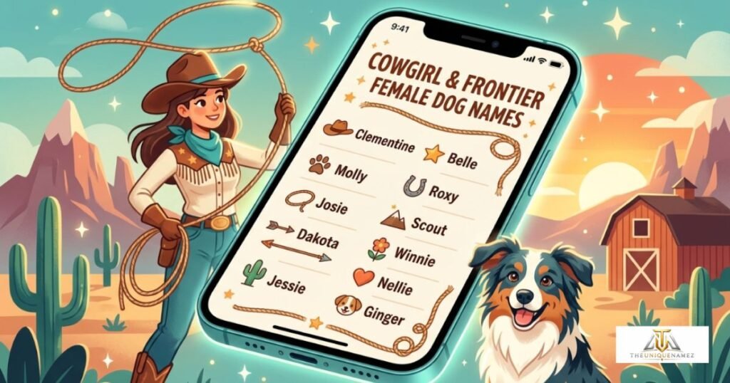Cowgirl & Frontier Female Dog Names