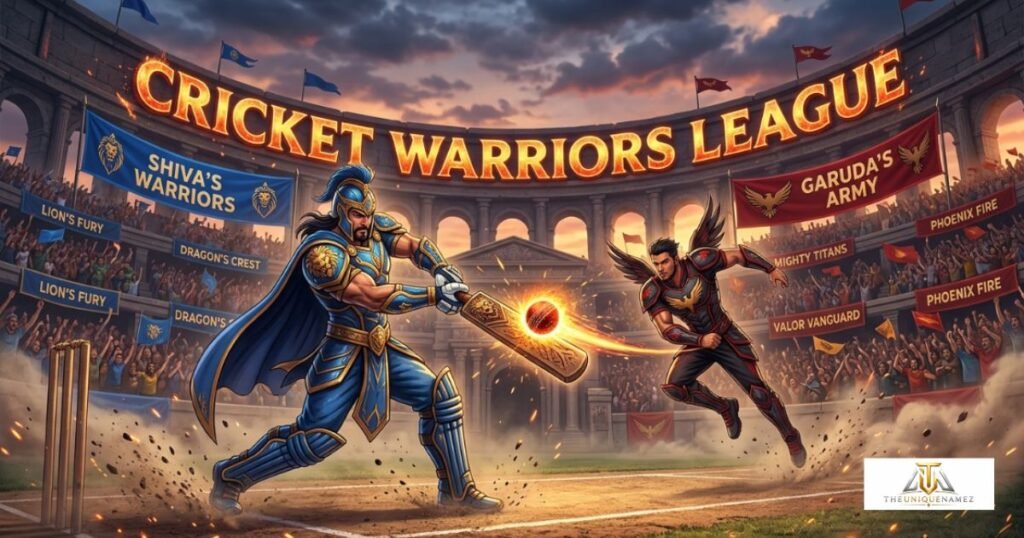 Powerful & Warrior-Themed Cricket Team