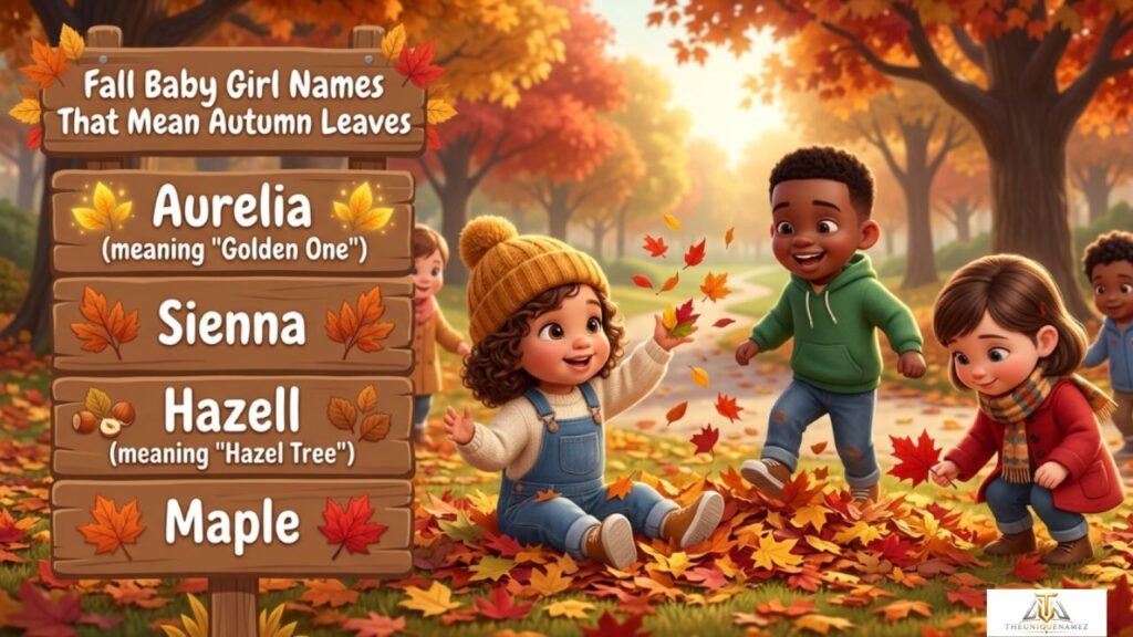 Fall Baby Girl Names That Mean Autumn Leaves
