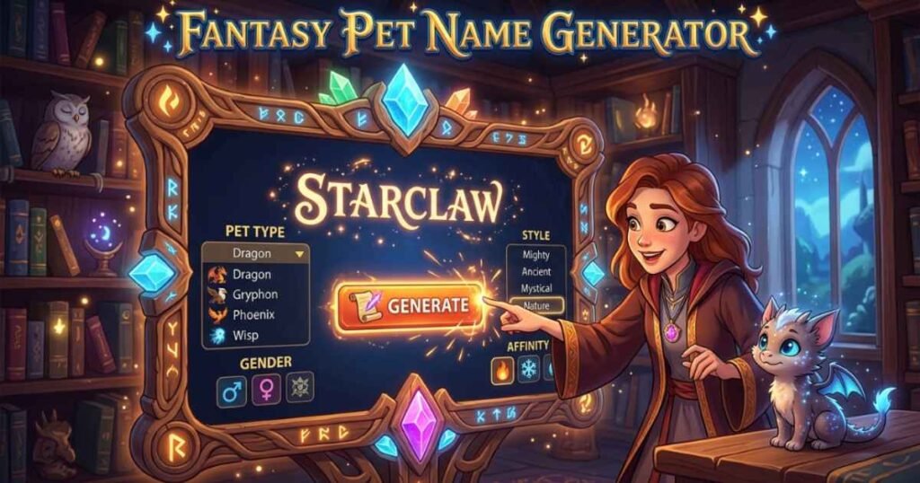 Fantasy Pet Names