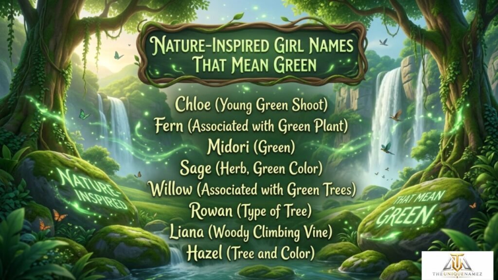Nature-Inspired Girl Names That Mean Green