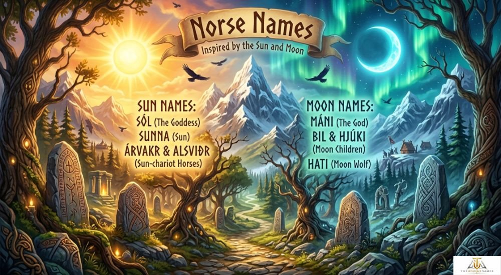 Norse Names Inspired by the Sun and Moon