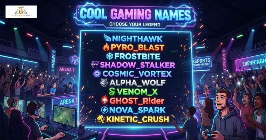 Cool Gaming Names