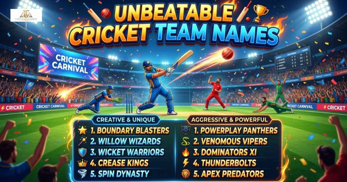 Cricket Team Names