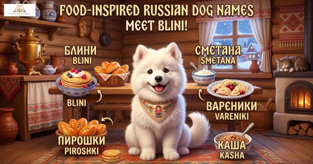Food-Inspired Russian Dog Names