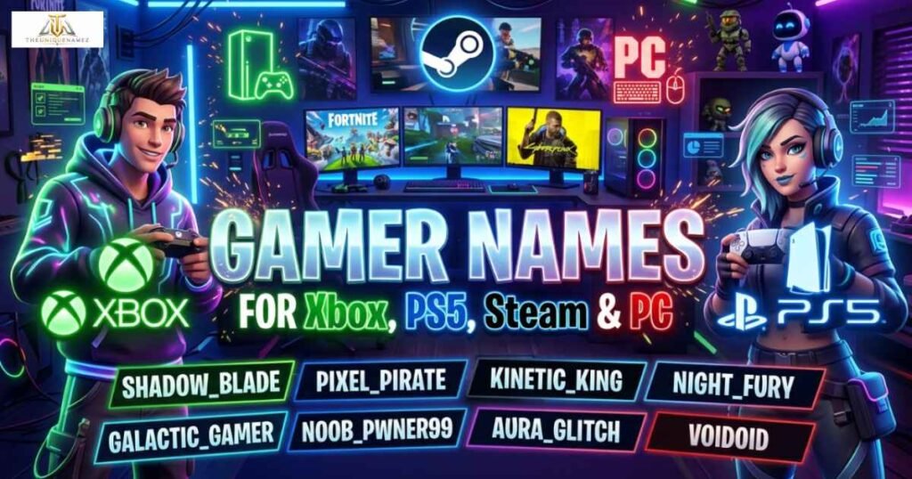 Gamer Names for Boys