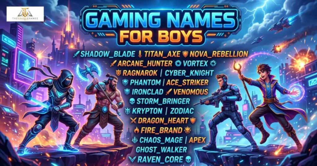 Gaming Names for Boys