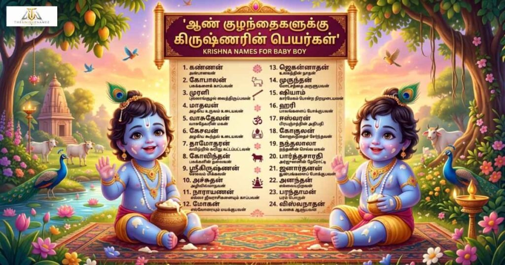 Krishna Baby Names in Tamil