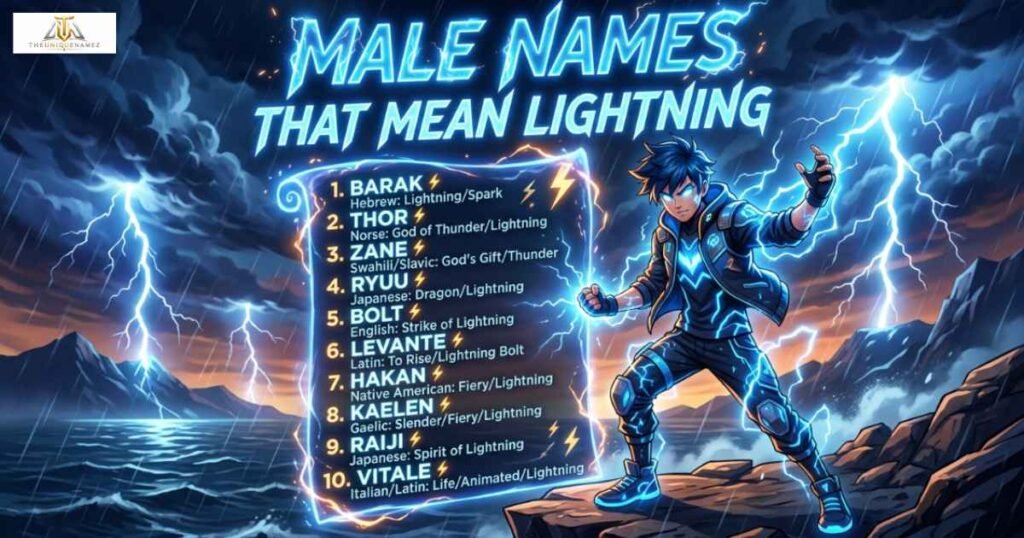 Male Names That Mean Lightning or Storm