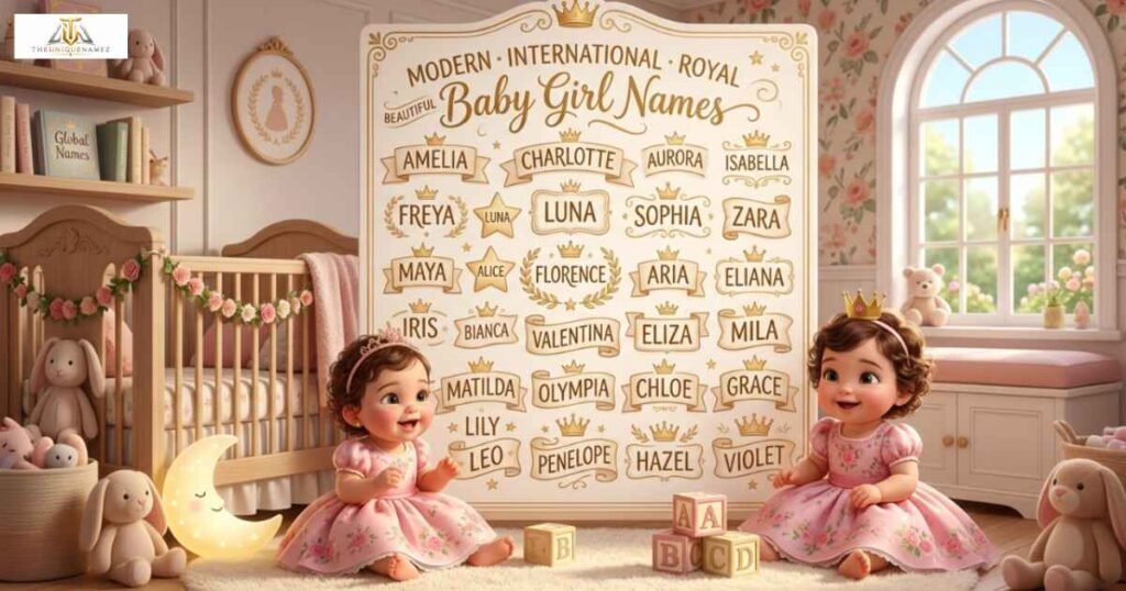 Modern International Royal Beautiful Baby Girl Names