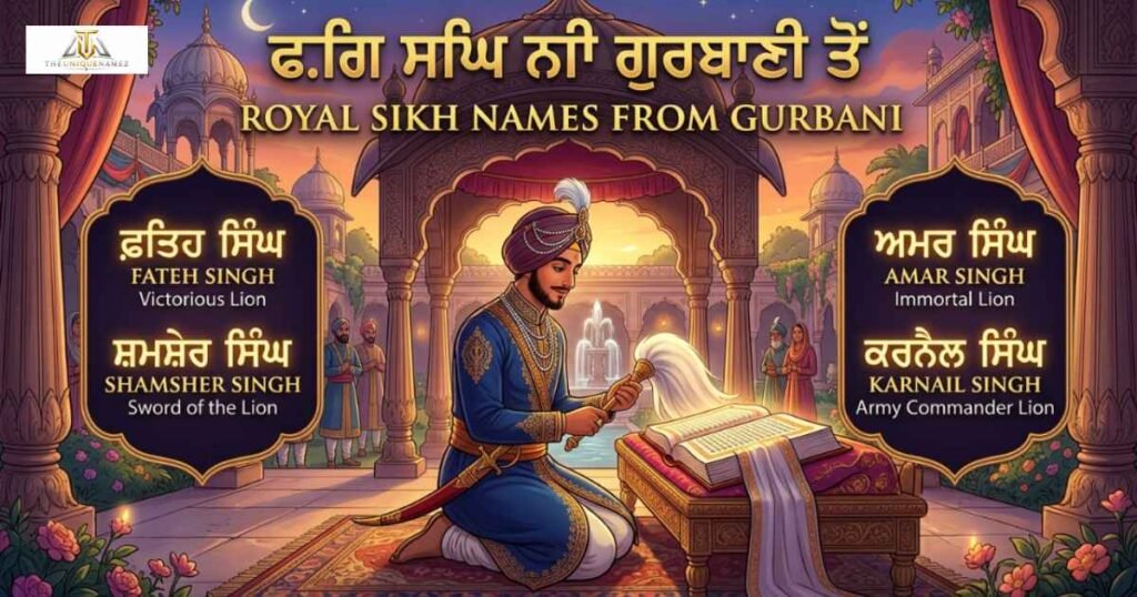 Royal Sikh Names from Gurbani