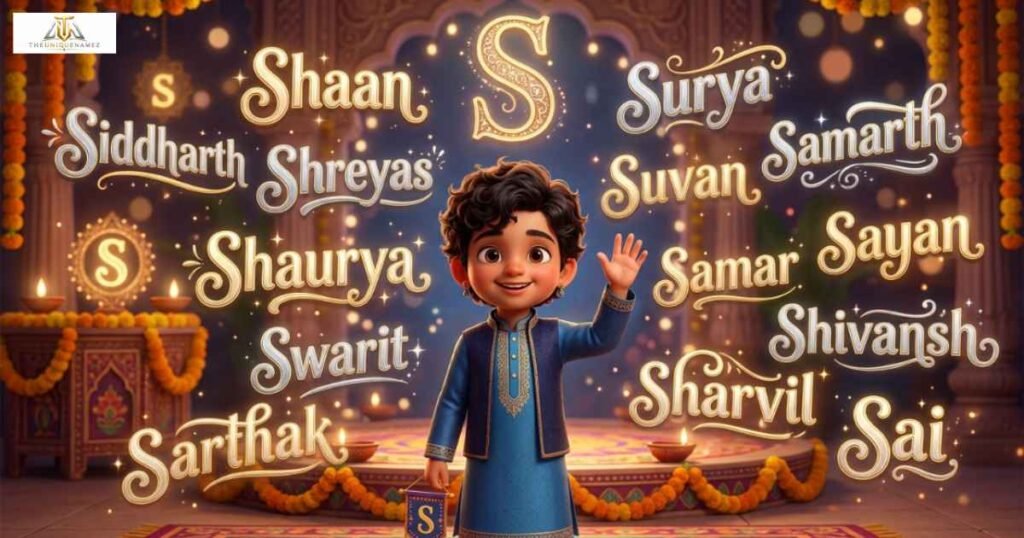 S Letter Stylish Names for Boy