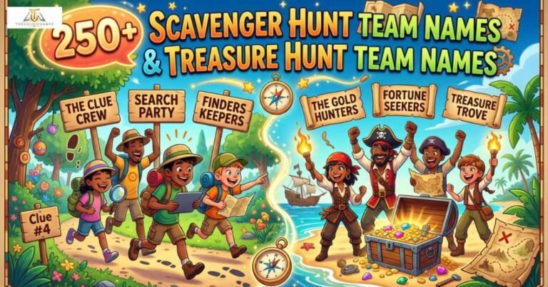 Scavenger Hunt Team Names