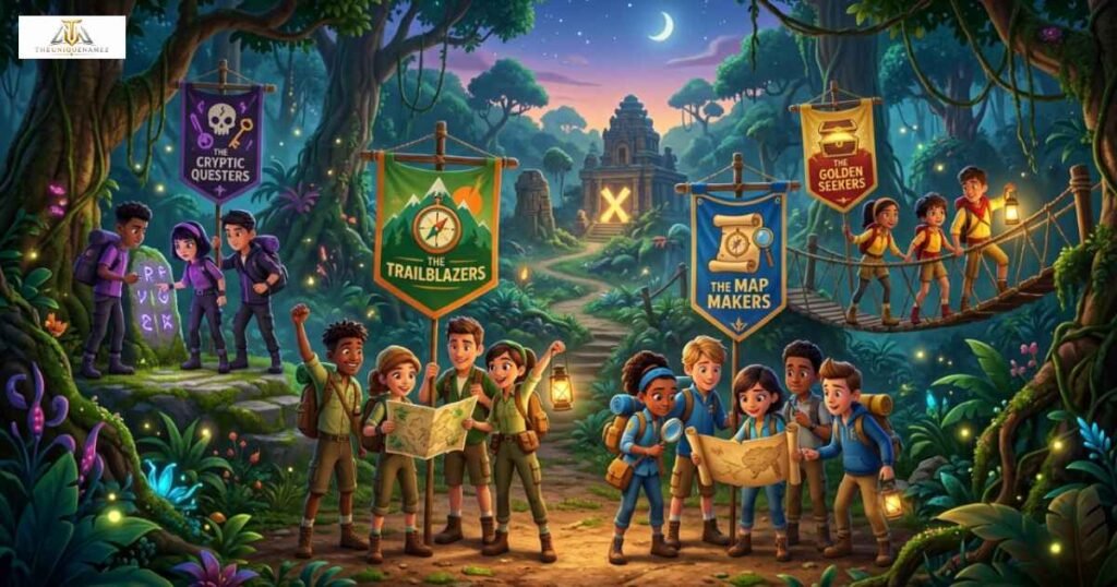 Team Names About Treasure Hunt
